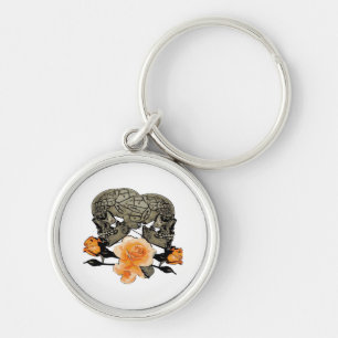 Funny Halloween Till Death Do Us Part Design Key Ring