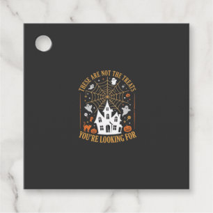 Funny Halloween Treats Ghost Haunted House Design_ Favour Tags