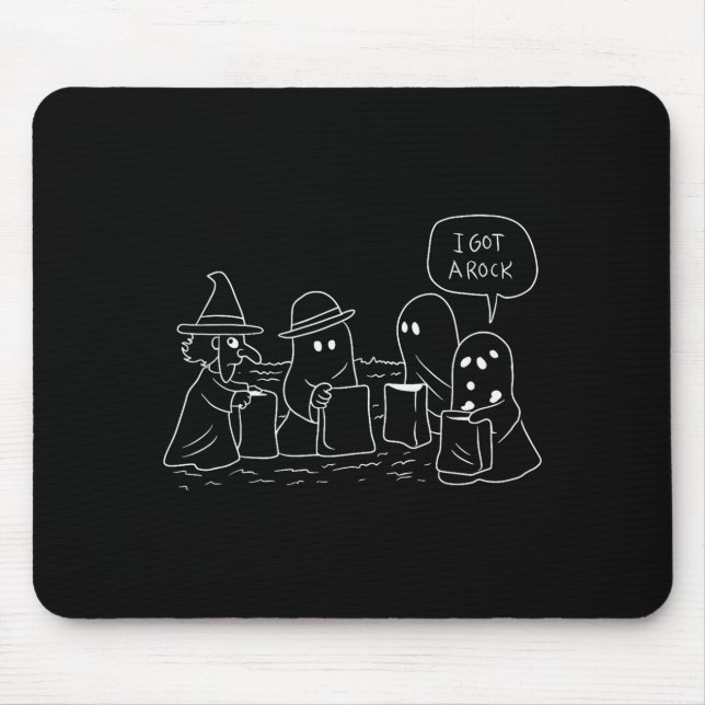 Funny Halloween Trick-or-treating Clic Ghosts Got  Mouse Pad (Front)