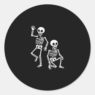 Funny Halloween Trump Skeleton Trump 2 Classic Round Sticker