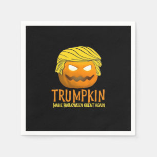 Funny Halloween Trumpkin Napkin