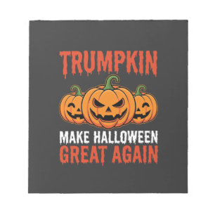 Funny Halloween Trumpkin Pumpkin Parody Notepad