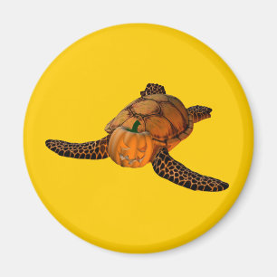 Funny Halloween Turtle Magnet