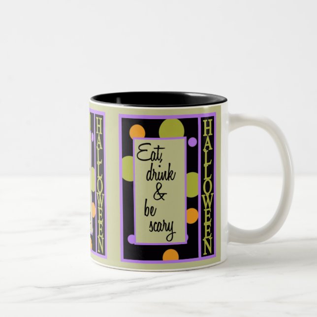 Funny Halloween Two-Tone Coffee Mug (Right)