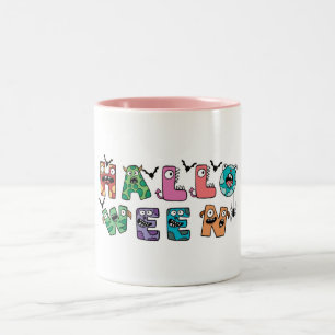 Funny Halloween Two-Tone Coffee Mug