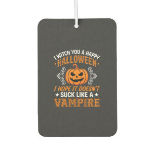 Funny Halloween Vampire Pumpkin Car Air Freshener