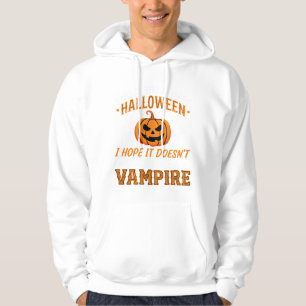 Funny Halloween Vampire Pumpkin Hoodie