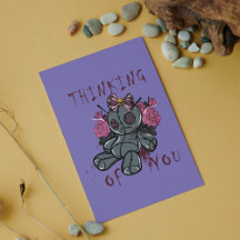 Funny Halloween Voodoo Doll Card