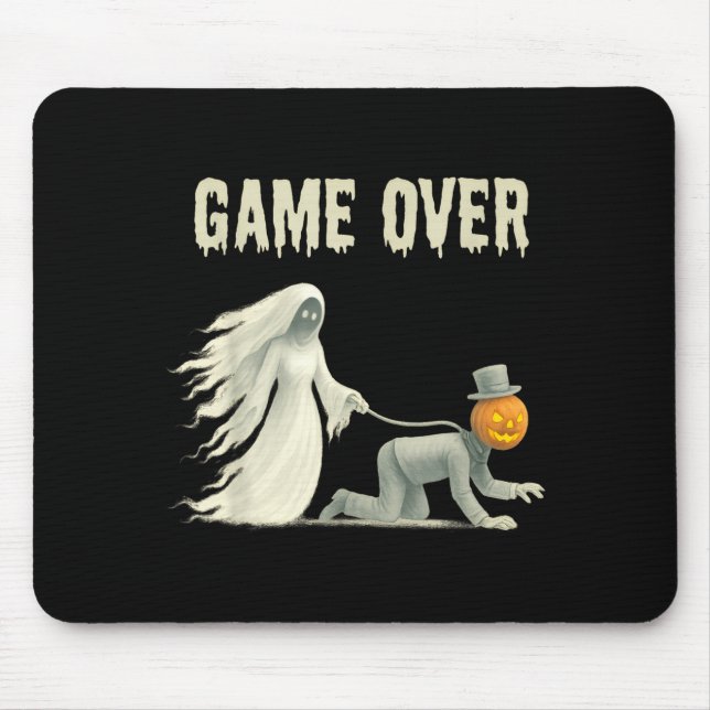 Funny halloween wedding bachelorette party bride mouse pad (Front)