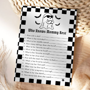 Funny Halloween Who Knows Mummy Best Game Card