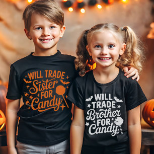 Funny Halloween – Will Trade Brother for Candy T-Shirt