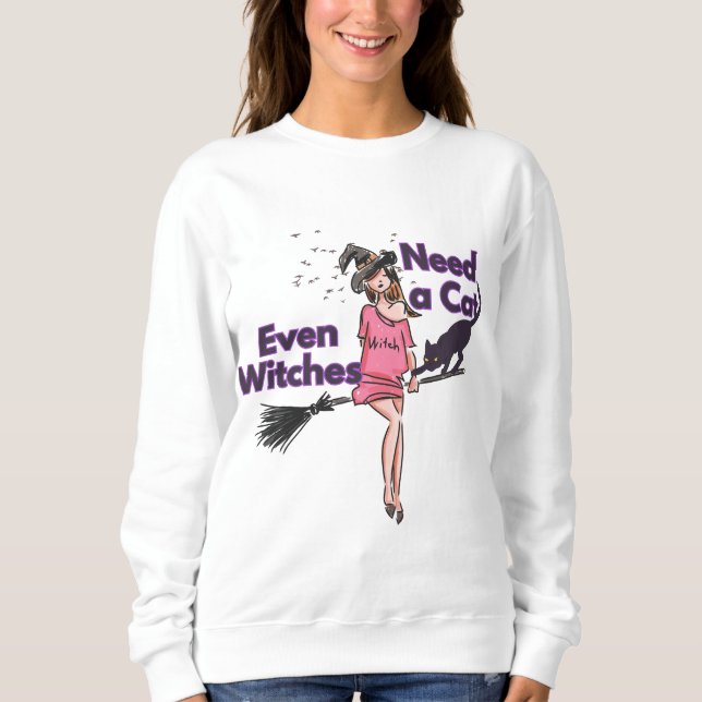 Funny Halloween Witch hoodie (Front)