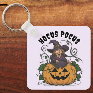 Funny Halloween Witch  Key Ring