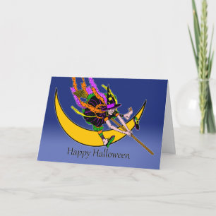 Funny Halloween Witch Pedicure or Pedicurse Card