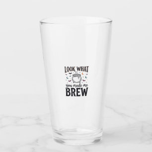 Funny Halloween Witch Quote Look What You Made Me  Glass