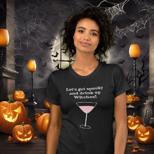 Funny Halloween Witch Spooky Cocktail Women T-Shirt