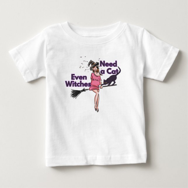 Funny Halloween Witch T-Shirt baby (Front)