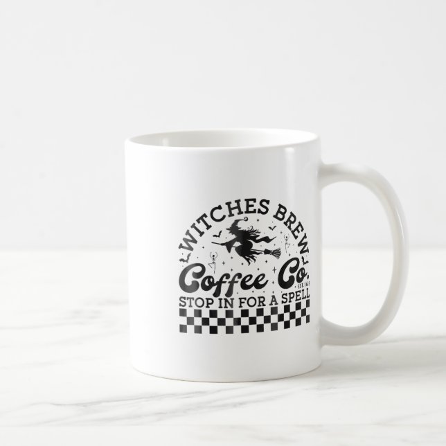 Funny Halloween Witches Brew Coffee Co Stop For A  Mug (Right)