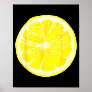 Funny Halloween Yellow Lemon Costume Fruit Costume Poster