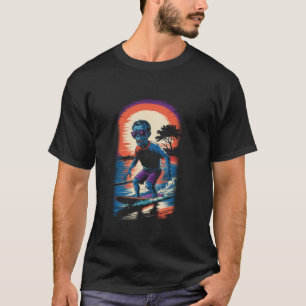 Funny Halloween Zombie Spooky Surfing T Shirt