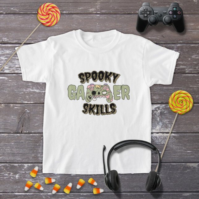 Funny Halloween Zombie Video Gamer Controller T-Shirt (Creator Uploaded)