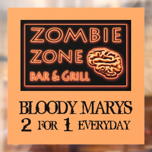 Funny Halloween Zombie Zone Bloody Marys