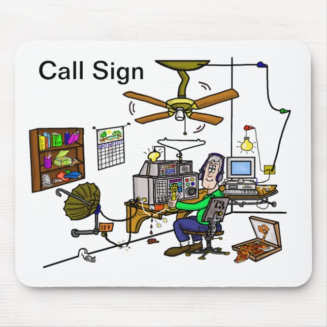 Funny Ham Cave Mousepad  Customise It! (Front)