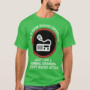 Funny Ham Radio Art For Grandpa Ham Operator Amate T-Shirt