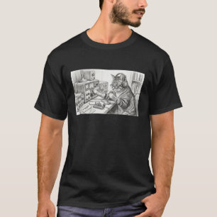Funny Ham Radio Cat Amateur Radio Operator CW Mors T-Shirt