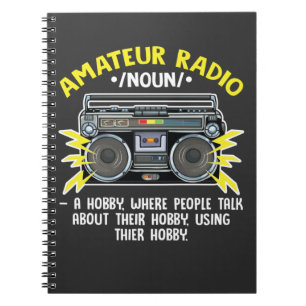 Funny Ham Radio Operator Amateur Radio Definition Notebook
