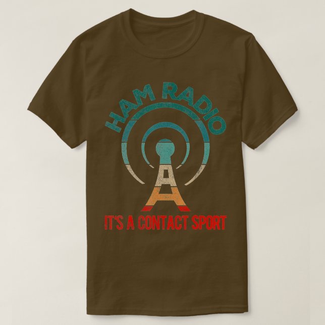 Funny Ham Radio Operator Grandpa Dad Amateur Radio T-Shirt (Design Front)