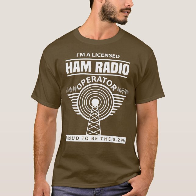 Funny Ham Radio Operator Radio Amateur Morse T-Shirt (Front)