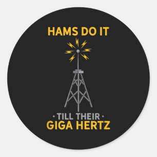 Funny Ham Radio Quote Amateur Operator Enthusiasts Classic Round Sticker