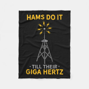 Funny Ham Radio Quote Amateur Operator Enthusiasts Fleece Blanket
