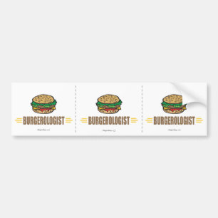 Funny Hamburger Bumper Sticker