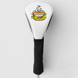 Funny hamburger golf head cover