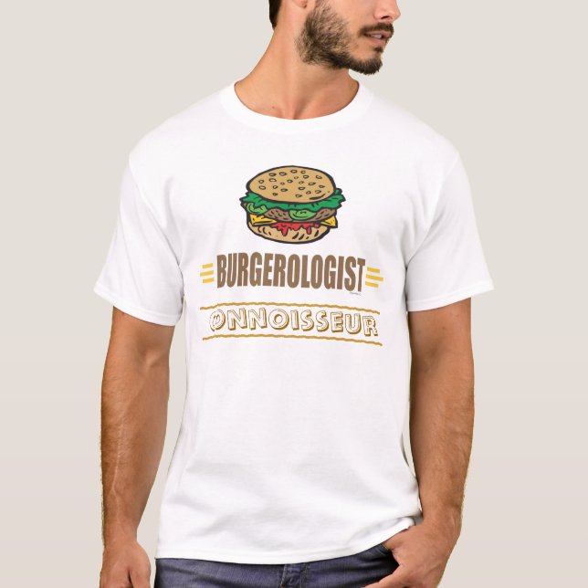 Funny Hamburger Lovers T-Shirt (Front)