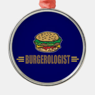 Funny Hamburger Metal Tree Decoration