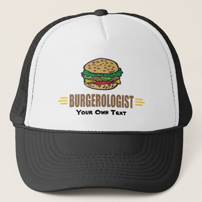 Funny Hamburger Trucker Hat (Front)