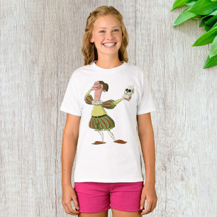 Funny Hamlet Shakespeare Actor Holding Skull T-Shirt