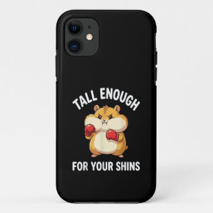 Funny Hamster Boxing Tall Enough for Your Shins Case-Mate iPhone Case