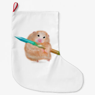 Funny Hamster Christmas Stocking by ORDesigns