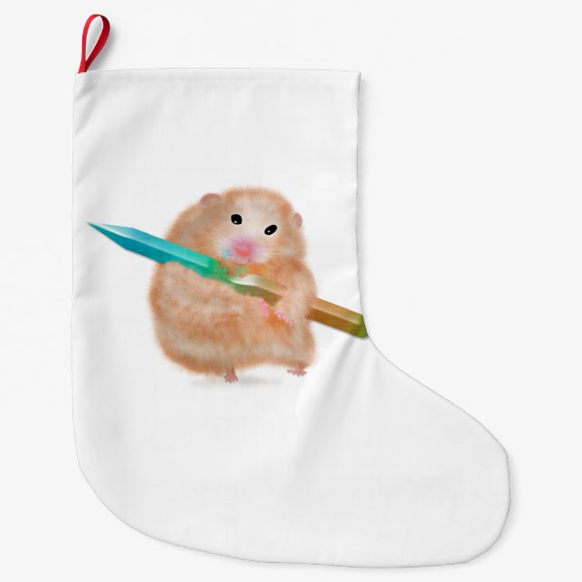 Funny Hamster Christmas Stocking by ORDesigns (Front)