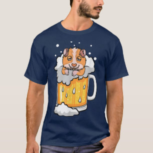 Funny Hamster Pet drunk in Beer T-Shirt