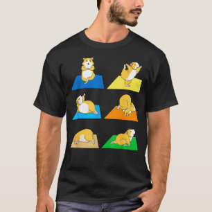 Funny Hamster Yoga  Guinea Pig Rodent New  T-Shirt