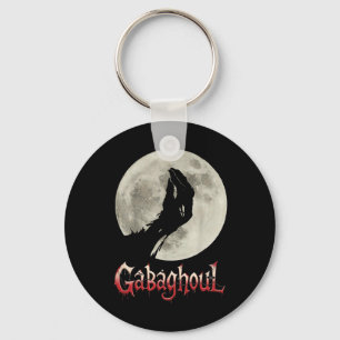 Funny Hand Moon Gabagool Halloween  Key Ring