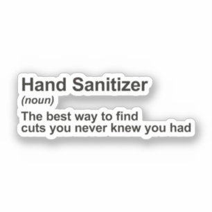 Funny Hand Sanitizer Definition