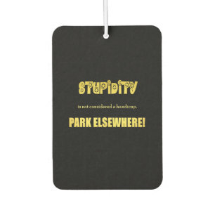 Funny Handicap Parking Joke Car Air Freshener
