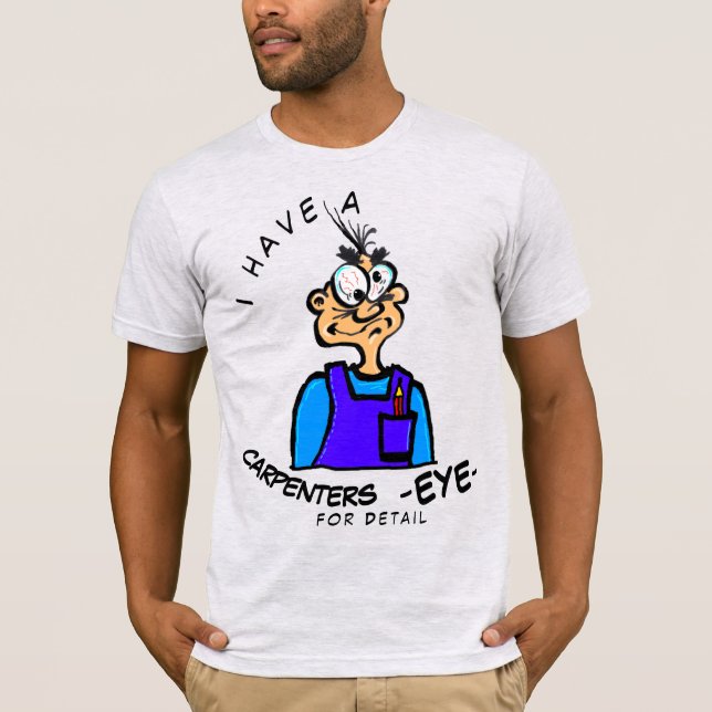 Funny Handyman Cartoon Mens T-Shirt (Front)