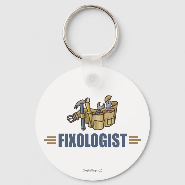 Funny Handyman Key Ring (Front)
